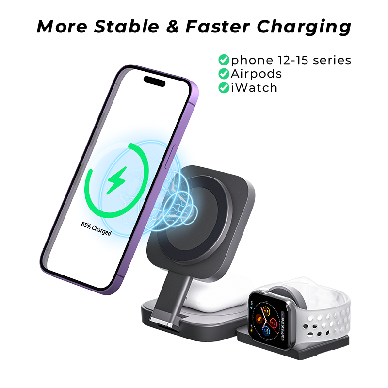 3-in-1 Portable Wireless Charger